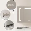 90cm Stylischer LED-Spiegelschrank, Wanderschrank – Produktbild-Vorschau 5