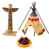 Leantoys Indianerdorf Figurenset Indianer Produktbild-Vorschau 2