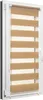 Doppelrollo Tag und Nacht 90x150 cm, Farbe Beige, Klemmfix Produktbild-Vorschau 1