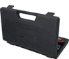A black plastic tool case with the lid open, showing a set of tools inside. Náhľad obrázku produktu