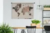 MuchoWow® Wandteppich Wandbehang Karte - Baum - Natur Produktbild-Vorschau 2