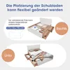 Merax Doppelbett Holzbett 140x200 cm mit 2 Schubladen, Produktbild-Vorschau 7