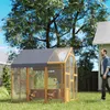 PawHut Hühnerstall 3,07㎡ 1,7x1,8x1,8 m Freilaufgehege Holz Produktbild-Vorschau 9