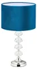 Relaxdays Tischlampe, Samt und Kristall, HxD: 47 x 26 cm, Produktbild-Vorschau 1