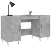 vidaXL Schreibtisch Betongrau 140x50x75 cm Holzwerkstoff Produktbild-Vorschau 3