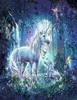 50x40 cm Malen nach zahlen Set mit Holzrahmen Einhorn im Produktbild-Vorschau 1