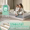 CADANI Timi Bodenbett Kinderbett 120x200 cm, Rausfallschutz Produktbild-Vorschau 3