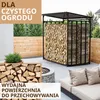 Wiata na drewno metalowa z dachem i plandeką 185x185x105cm Podgląd zdjęcia produktu 5