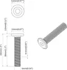 vidaXL Viti autobloccanti universali, 12 pezzi, argento, M6 Anteprima dell’immagine prodotto 6