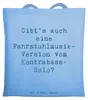 Mr. & Mrs. Panda Beutel Spruch Kontrabass Solo - Sky Blue - Produktbild-Vorschau 1