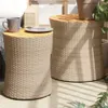 vidaXL Garten-Beistelltische 2 Stk. mit Holzplatte Beige Produktbild-Vorschau 2
