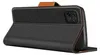 A black flip case for a smartphone, shown from the side with the cover open. Podgląd zdjęcia produktu