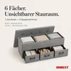 ONBEST Sitzbank mit Stauraum | 3 Schubladen | Grau | 110 kg Produktbild-Vorschau 2