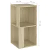 Étagère d'angle Chêne Sonoma 33x33x67 cm Matériau dérivé du Voir les images du produit 7
