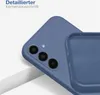Close-up of a blue phone case on a white and gray surface. Produktbild-Vorschau