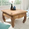Table basse massive OPIUM ANTIQUE 60 cm en bois de manguier Voir les images du produit 1