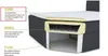 A cutaway view of a boxspring bed showing its internal layers and construction. Produktbild-Vorschau