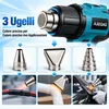 Pistola termica a batteria 21V, 500W, 300/550°C, 250/500 Anteprima dell’immagine prodotto 2
