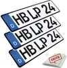 3 Stück 52x11cm Kennzeichen Wunkschkennzeichen DIN- PKW LKW Produktbild-Vorschau 1