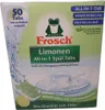 The image shows the front packaging of Frosch Limonen All-in-1 Dishwasher Tabs. Produktbild-Vorschau