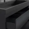 LOMAZOO Badezimmermöbel - Matt Schwarz - Badmöbel - 100 cm Produktbild-Vorschau 8