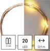 LED vánoční nano řetěz, 1,9 m, 2x AA, vnitřní, teplá bílá, časovač Náhled obrázku produktu