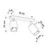 Lampa sufitowa MERIDA 2 Czarny Sollux Lighting SL.0100 Podgląd zdjęcia produktu 4