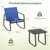 COSTWAY 3-tlg. Gartenmöbel Set, Balkonmöbel mit 2 Stühle, Produktbild-Vorschau 7