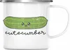 Trendation - Lustige Emaille Tasse mit Spruch Cutecumber Produktbild-Vorschau 1