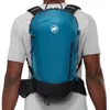 A person wearing a blue backpack. Náhled obrázku produktu