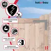 KOTARBAU® 2er Set Ladenband schwarz 200 mm Kreuzgehänge Produktbild-Vorschau 4