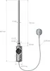 Element grzejny LuxeBath 1200W chrom z termostatem i Podgląd zdjęcia produktu 8