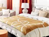BELIANI Decke mit Fransen orange Polyester Acryl 130 x 170 Produktbild-Vorschau 2