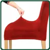 Stuhlhusse 1er Pack - Rot - Universal - Stretch - Bezug für Produktbild-Vorschau 3