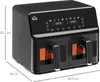 HOMCOM Dual Zone Heißluftfritteuse 8-in-1 8L Airfryer 2 Produktbild-Vorschau 3