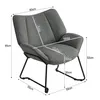Leinen Loungsessel Relaxsessel Lesesessel Ohrensessel Produktbild-Vorschau 2