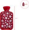 Taschenwärmer Wärmflasche mit Schneeflocken - 6er Set - Produktbild-Vorschau 2
