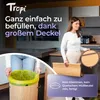 Tropi® Bambus Müllsackständer für Gelbe Säcke – 80L Gelber Produktbild-Vorschau 2