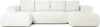 A white sectional sofa with ottomans on either side. Produktbild-Vorschau