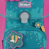 Close-up of a child's backpack with colorful decorations. Náhled obrázku produktu