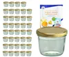 sada 40 kelímků 230 ml se zlatým víčkem včetně brožury s Náhled obrázku produktu 1