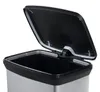 Poubelle à Pédale 50 L 39 X 29 X H73 Cm Argent-noir - Deco Voir les images du produit 11