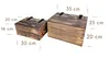2 Holzkisten Mit Klappe, Kästen Mit Deckel, Holzkisten, Zur Produktbild-Vorschau 2