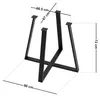 Tischgestell ’Kemijärvi’ Stahl 72 x 80 x 80 cm Schwarz Produktbild-Vorschau 5
