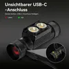 Stirnlampe LED 1200LM wiederaufladbar USB-C – Superhelle Produktbild-Vorschau 3