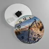Wanduhr - Rund - Glasuhr - Meer Strand Düne - 30x30cm - Produktbild-Vorschau 2
