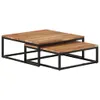 vidaXL Satztische 2 Stk. Massivholz Akazie -  Couchtische Produktbild-Vorschau 10