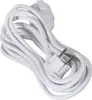 Verlängerungskabel Kabel Verlängerung mit Flachstecker weiß Produktbild-Vorschau 3