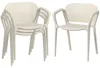 Chaise de jardin Outsunny Set de 4 chaises de jardin en Voir les images du produit 1