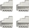 Four metal chuck jaws are arranged in a grid on a white background. Podgląd zdjęcia produktu